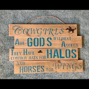 Large Wood Slatted Panel w/ Rope Hanger